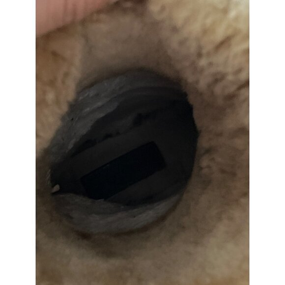 Authenticated Coach Teri monogram camel color fur lined tall snow suede boots 9 - Picture 10 of 15